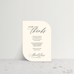 Golden Afternoon: Wedding Thank You Card