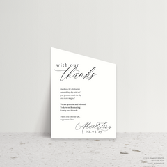 Golden Afternoon: Wedding Thank You Card