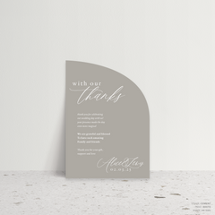 Golden Afternoon: Wedding Thank You Card