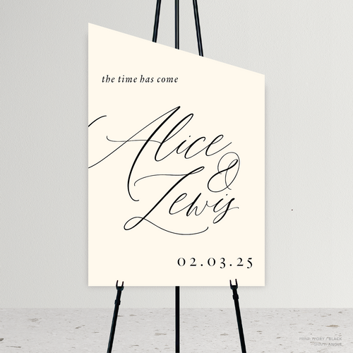 Golden Afternoon: Wedding Welcome Sign