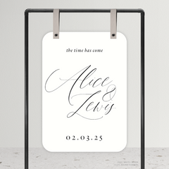 Golden Afternoon: Wedding Welcome Sign