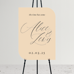 Golden Afternoon: Wedding Welcome Sign