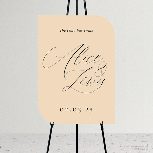 Golden Afternoon: Wedding Welcome Sign