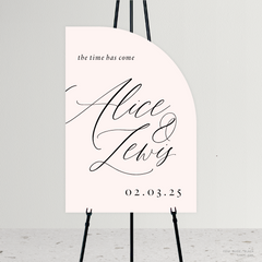 Golden Afternoon: Wedding Welcome Sign