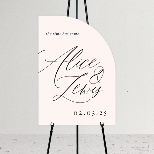 Golden Afternoon: Wedding Welcome Sign