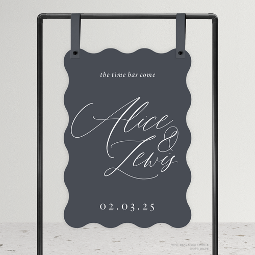 Golden Afternoon: Wedding Welcome Sign