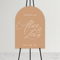 Golden Afternoon: Wedding Welcome Sign