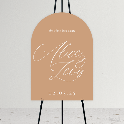 Golden Afternoon: Wedding Welcome Sign