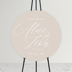 Golden Afternoon: Wedding Welcome Sign