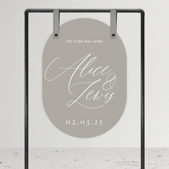 Golden Afternoon: Wedding Welcome Sign