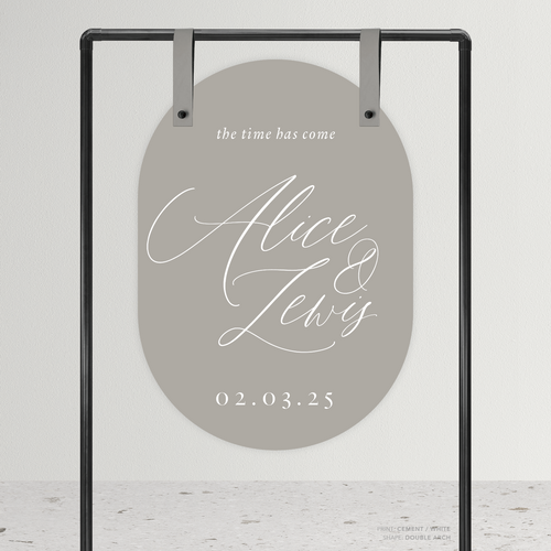 Golden Afternoon: Wedding Welcome Sign