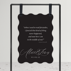 Golden Afternoon: Wedding Welcome Quote Sign
