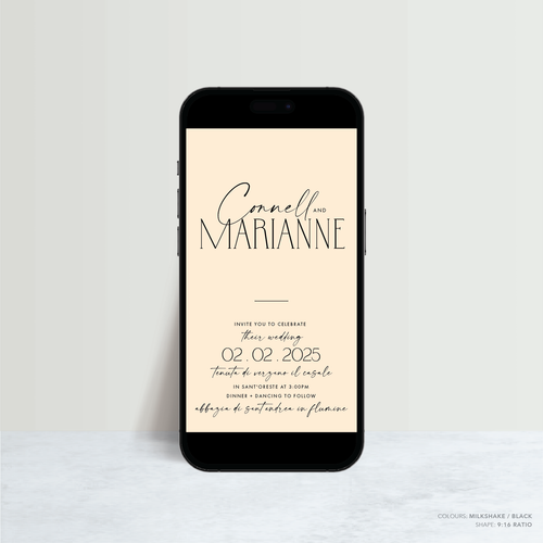 Magnetic Attraction: Digital Wedding Invitation
