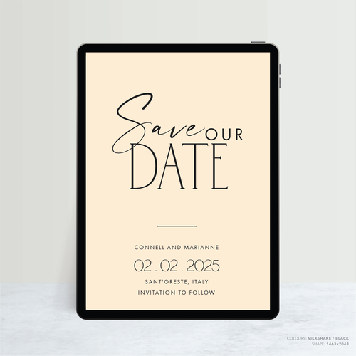 Magnetic Attraction: Digital Wedding Save The Date