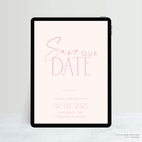 Magnetic Attraction: Digital Wedding Save The Date