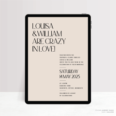 Me And You: Digital Wedding Invitation