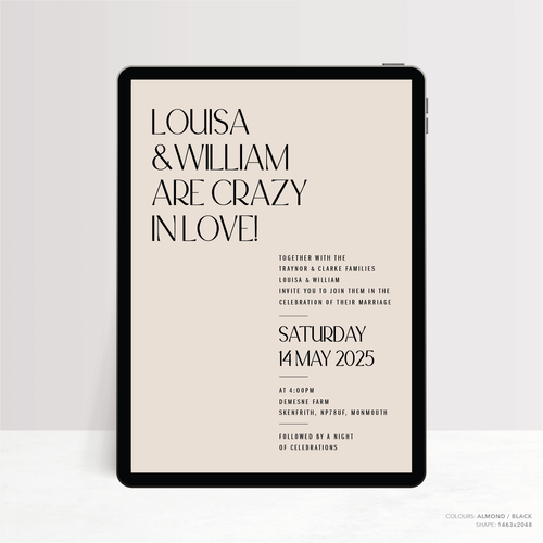 Me And You: Digital Wedding Invitation