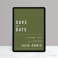 Never Let You Go: Digital Wedding Save The Date