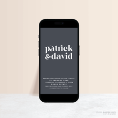 Roses: Digital Wedding Invitation