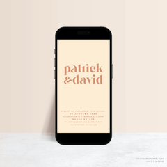 Roses: Digital Wedding Invitation