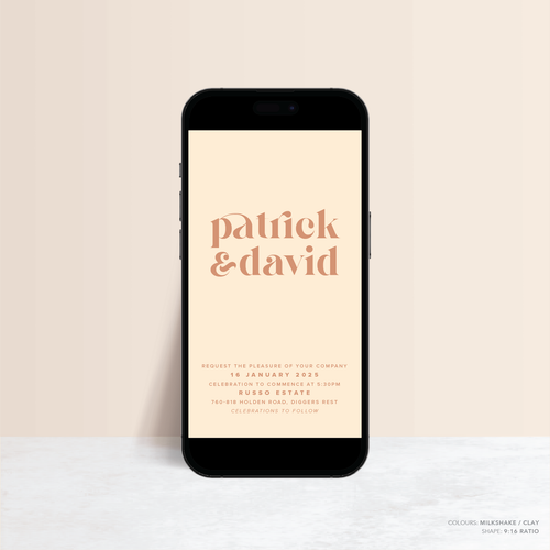 Roses: Digital Wedding Invitation