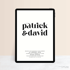 Roses: Digital Wedding Invitation