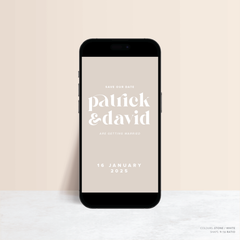 Roses: Digital Wedding Save The Date