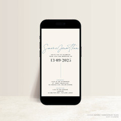 Serendipity: Digital Wedding Invitation