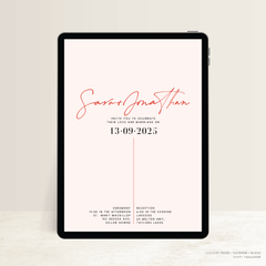 Serendipity: Digital Wedding Invitation