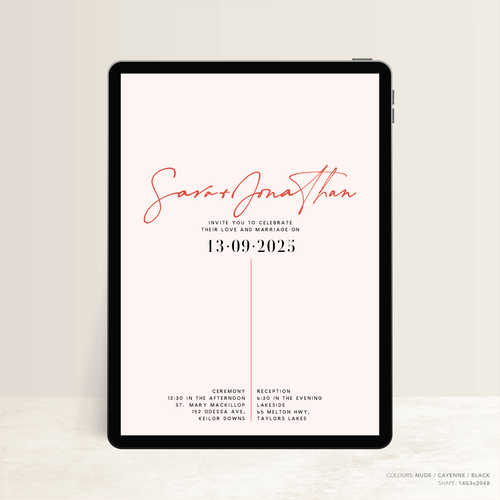 Serendipity: Digital Wedding Invitation