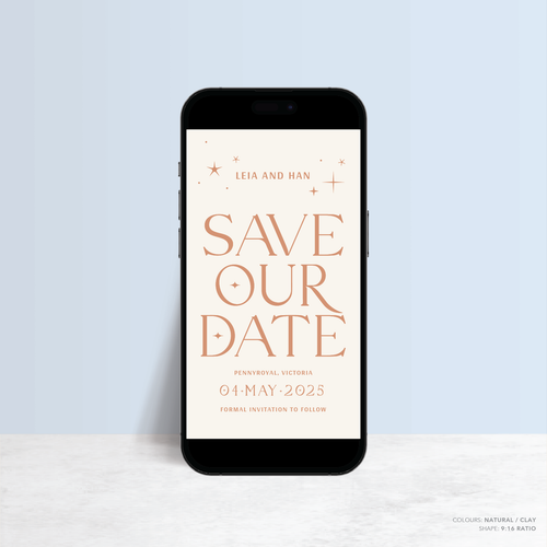 Starry: Digital Wedding Save The Date