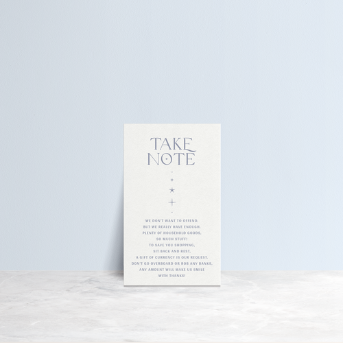 Starry: Wedding Note Card