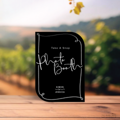 Vino: Wedding Info Sign