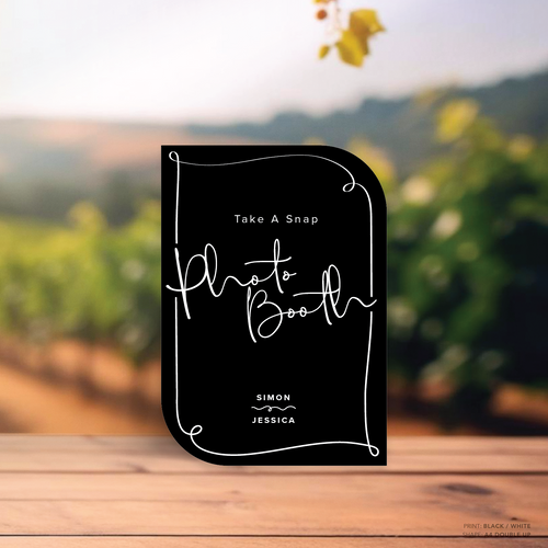 Vino: Wedding Info Sign