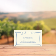 Vino: Wedding Note Card