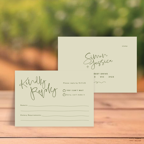 Vino: Wedding RSVP Card