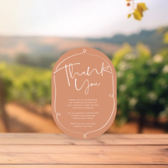 Vino: Wedding Thank You Card