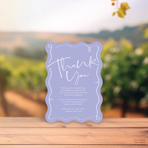 Vino: Wedding Thank You Card