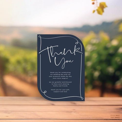 Vino: Wedding Thank You Card