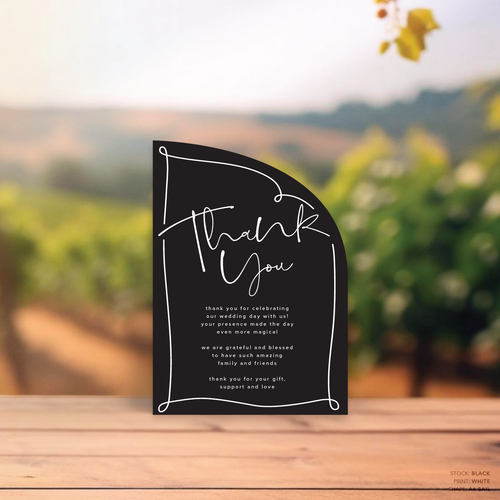 Vino: Wedding Thank You Card