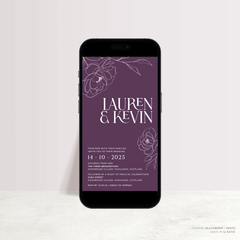 Wolfsbane: Digital Wedding Invitation