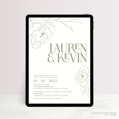 Wolfsbane: Digital Wedding Invitation
