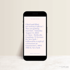 XOXO: Digital Wedding Invitation