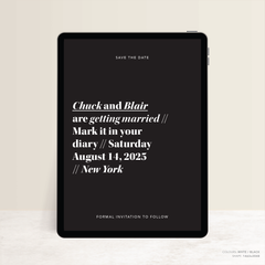 XOXO: Digital Wedding Save The Date