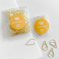 Gold Teardrop Paperclips