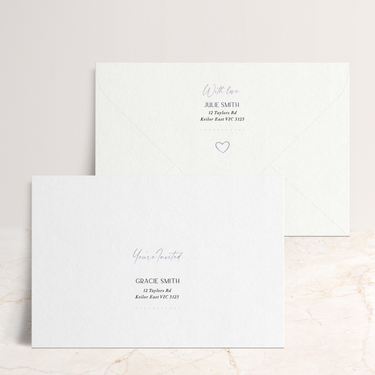 Ashleigh: Envelope Print Front & Back
