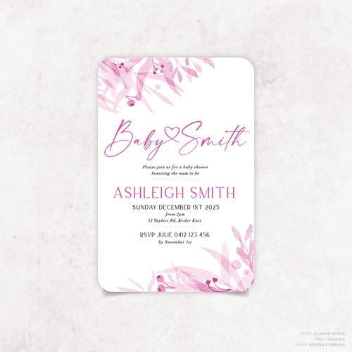Ashleigh: Baby Shower Invitation