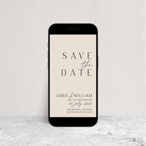 Abbie: Digital Wedding Save The Date
