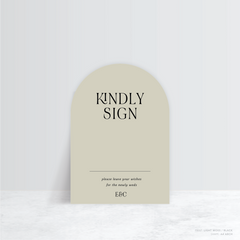 AlI I Ask Of You: Wedding Info Sign