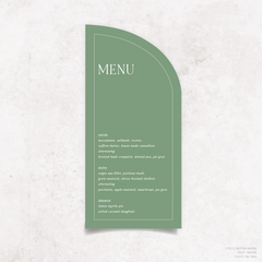 All I Ask Of You: Wedding Menu